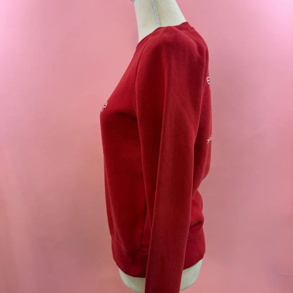 Glossier Graphic Red Crewneck Sweater - Picture 2 of 4